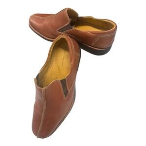 Sandro Moscoloni Men's Vineyard Bicycle Toe Slip On Moccasins Brown 8D Casual